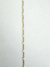 Jamie white enamel chain