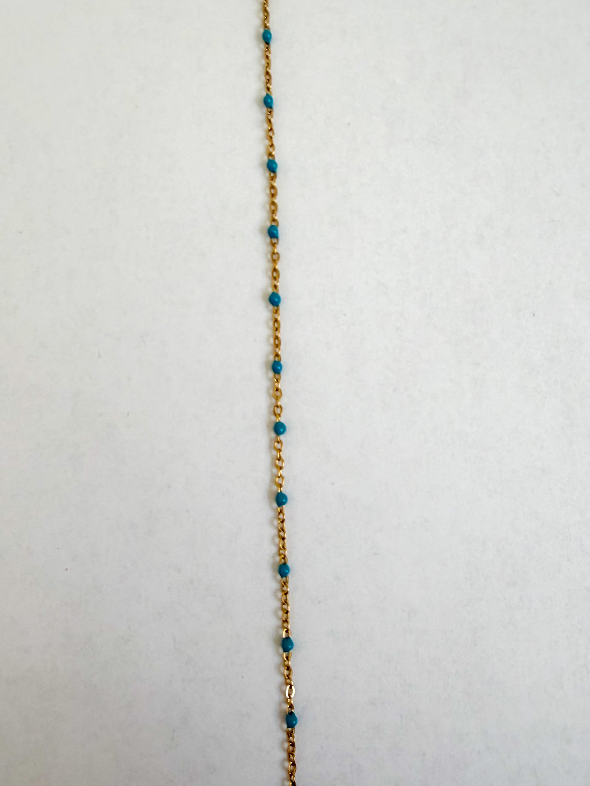 Rosie turquoise enamel chain