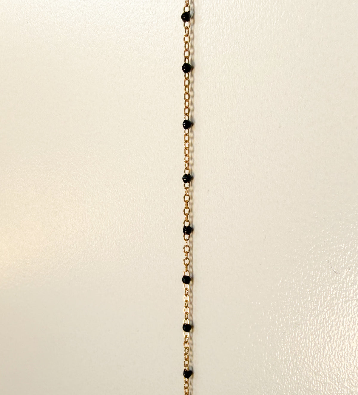 Anna black enamel chain