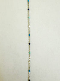 Esme blue ombre enamel chain