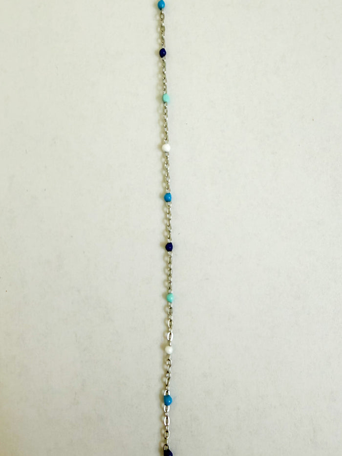 Esme blue ombre enamel chain