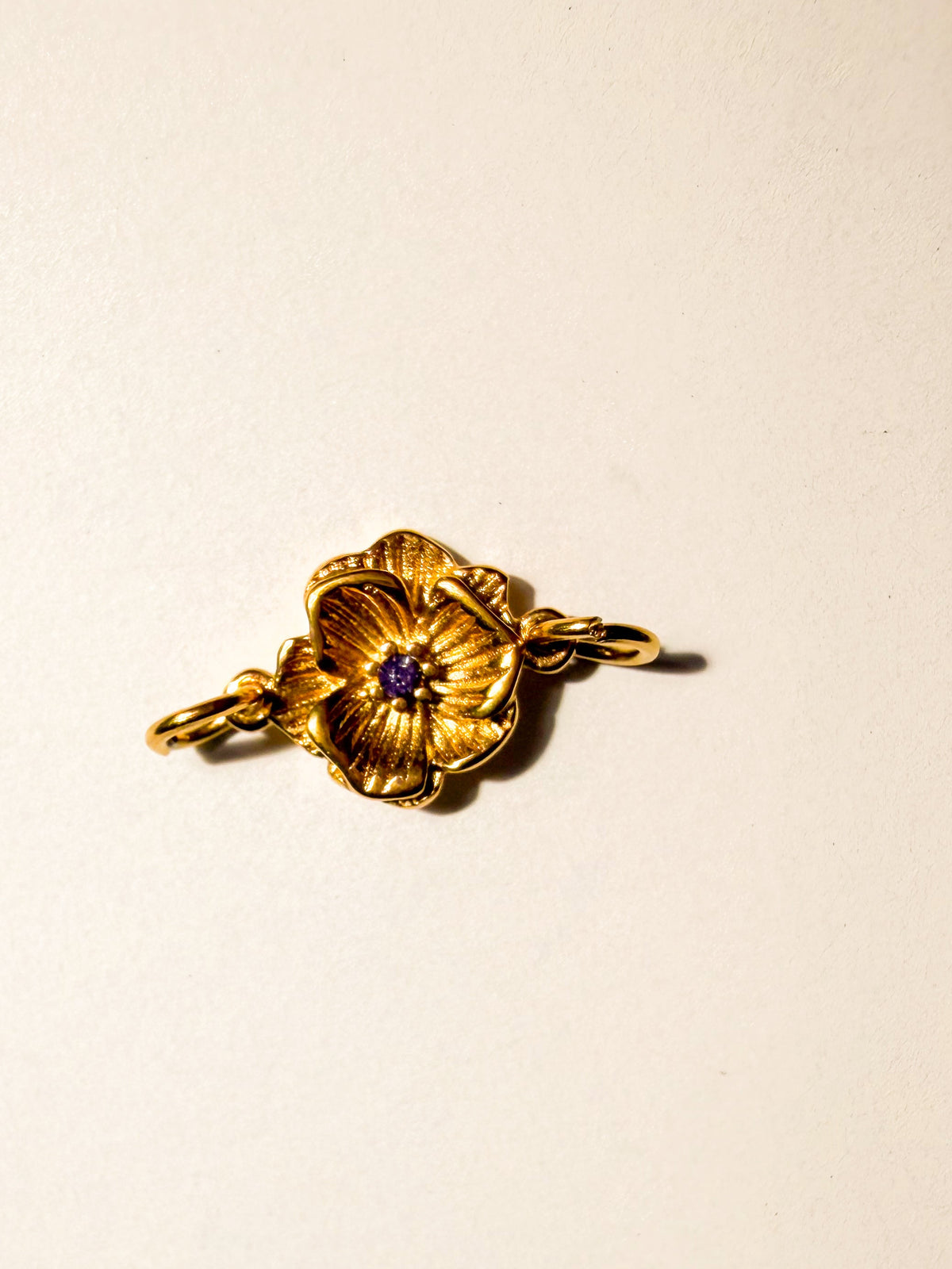 Purple rose charm