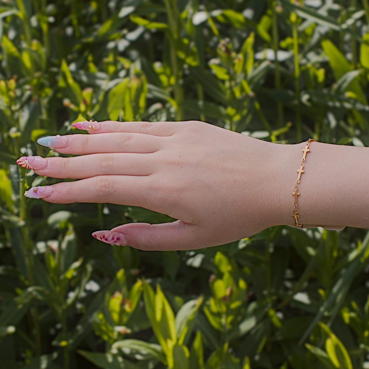 Aubrey cross bracelet