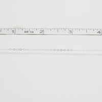 flat shiny oval link cable chain sterling silver