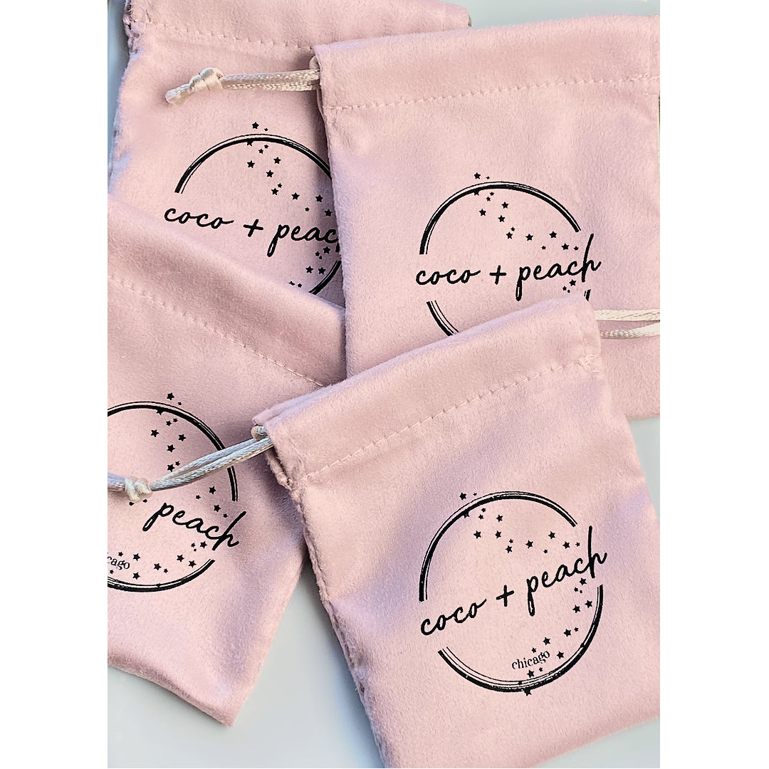 coco and peach pouches