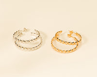 Baby Bri hoop earrings by coco + peach jewelry up close product photo