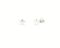 Beatrice star earrings up close product photo