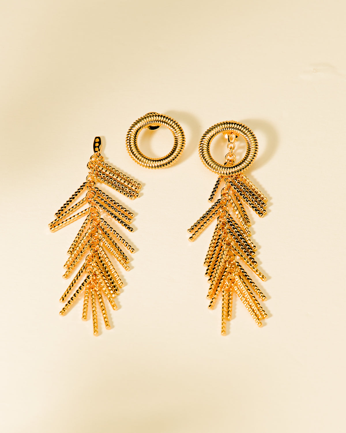 Melissa convertible earrings by coco + peach jewelry up close product photo