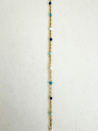 Esme blue ombre enamel chain