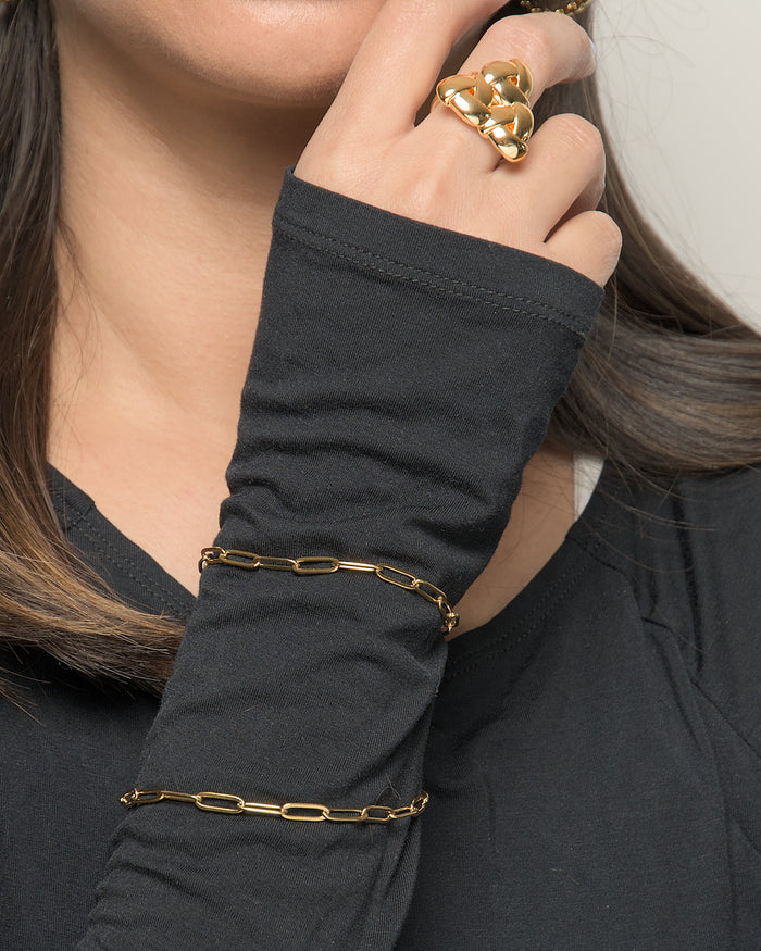 Megan paper clip bracelet