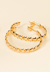 Baby Bri hoop earrings by coco + peach jewelry up close product photo