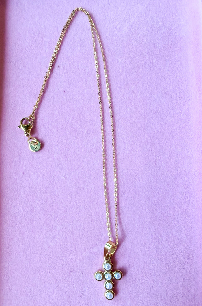 Sophia cross necklace