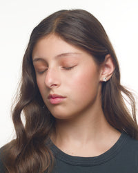 Kseniya bunny earrings worn by a Latina model