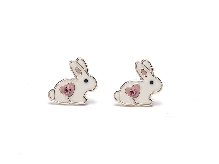 Kseniya bunny earrings up close product photo
