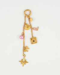 Gold Playa Babe waterproof bikini charms in gold jewelry designs