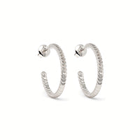 Mini Meg hoop earrings classic everyday jewelry by coco + peach jewelry up close product photo