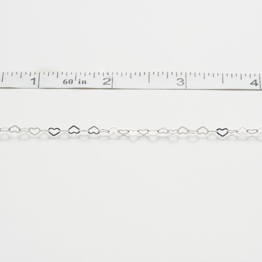 sterling silver heart chain