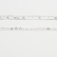 sterling silver heart chain