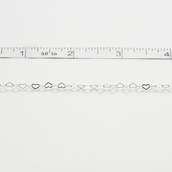 sterling silver heart chain