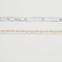 gold filled heart chain