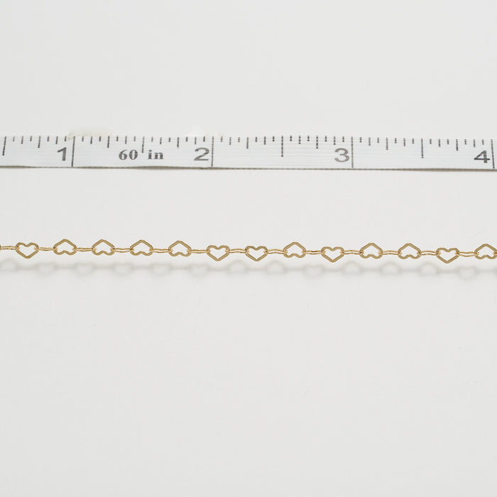 gold filled heart chain