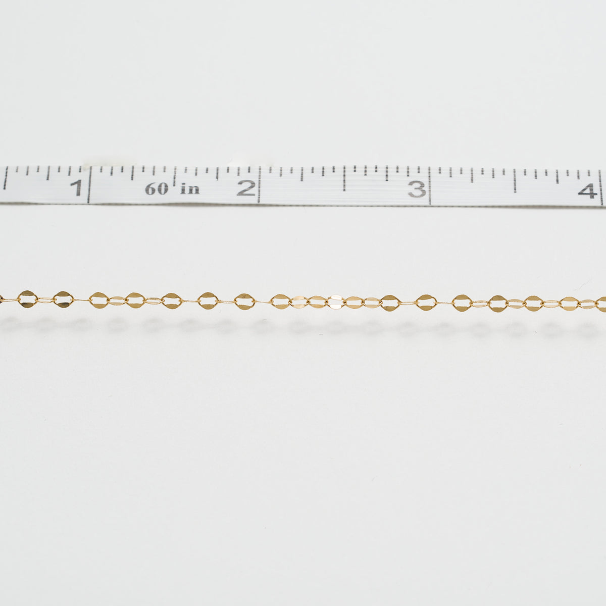 flat oval chain gold filled 