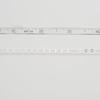 flat oval chain sterling silver