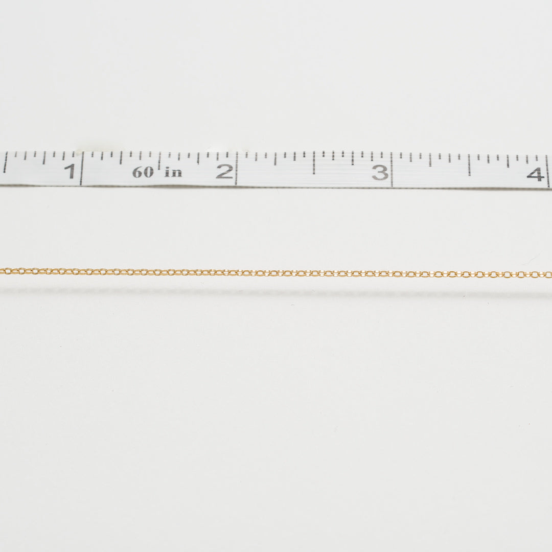 smooth rolo chain gold filled