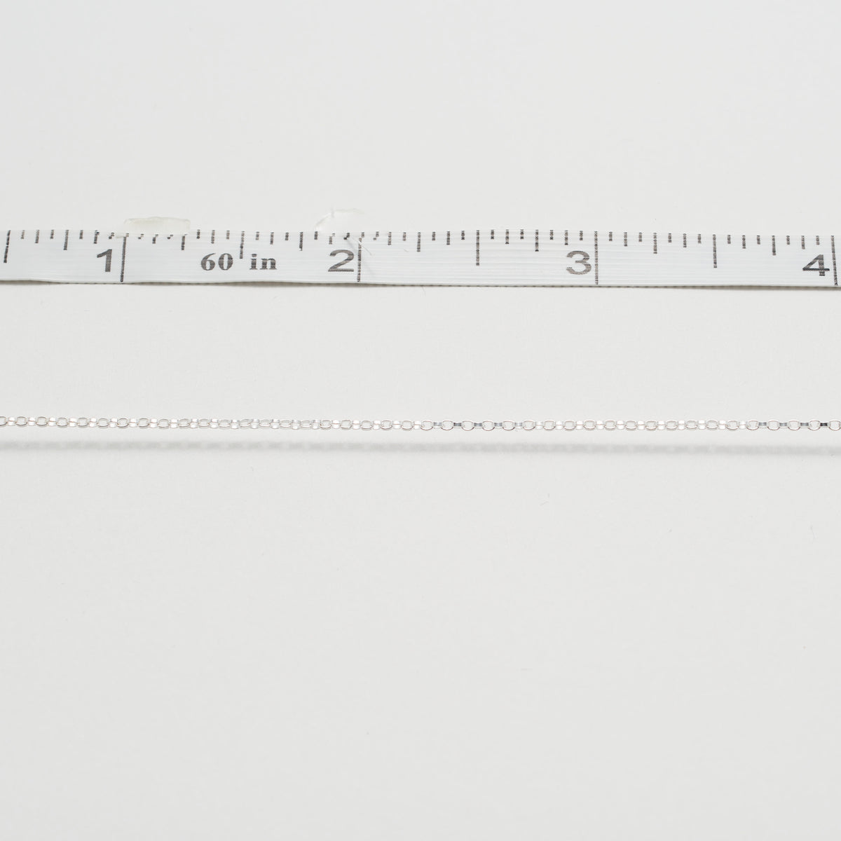 smooth rolo chain sterling silver