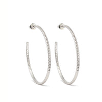 Meg hoop earrings by coco + peach jewelry up close product photo
