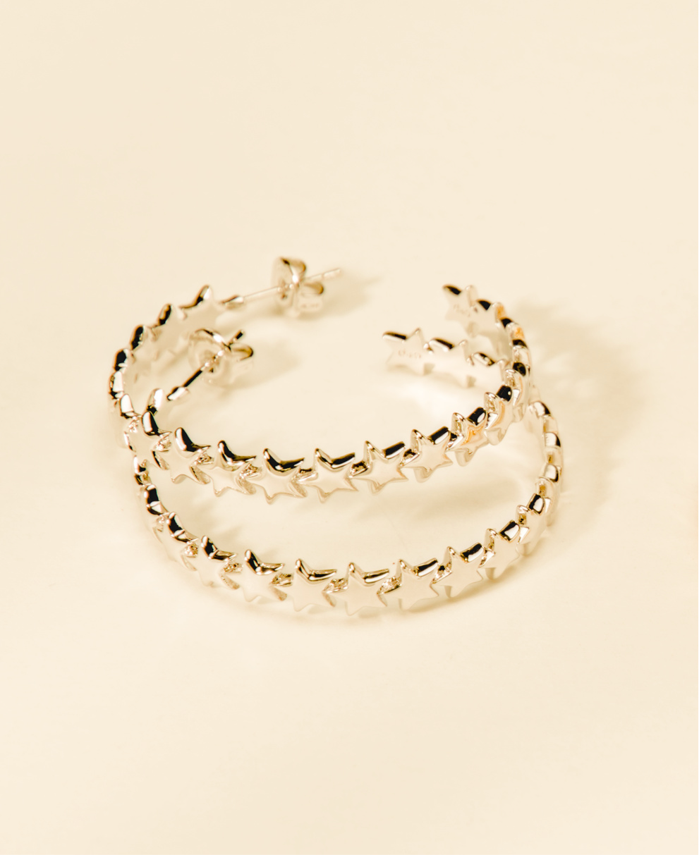 Baby Bri hoop earrings by coco + peach jewelry up close product photo