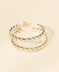 Baby Bri hoop earrings by coco + peach jewelry up close product photo