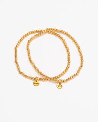 Sisters bracelet in gold made for sisters sorority sisters and memories by coco + peach jewelry