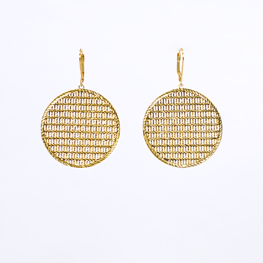 sophisticated lightweight unique statement gold earrings