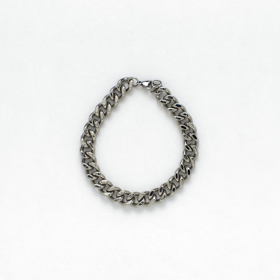 Cecelia slim Cuban curb bracelet genderless jewelry stainless steel
