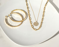 18k gold plated sterling silver medallion and necklace trendy affordable minimalist demifine