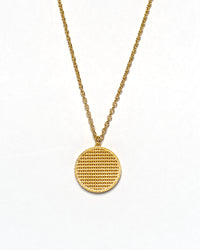 Alex gold medallion necklace by coco + peach jewelry