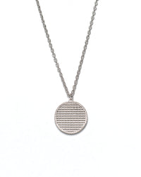 Alex silver medallion necklace by coco + peach jewelry