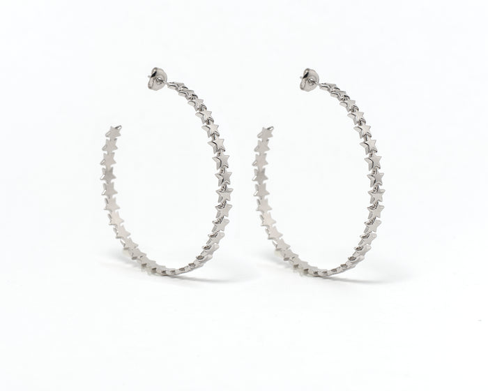 Bri star hoop earrings