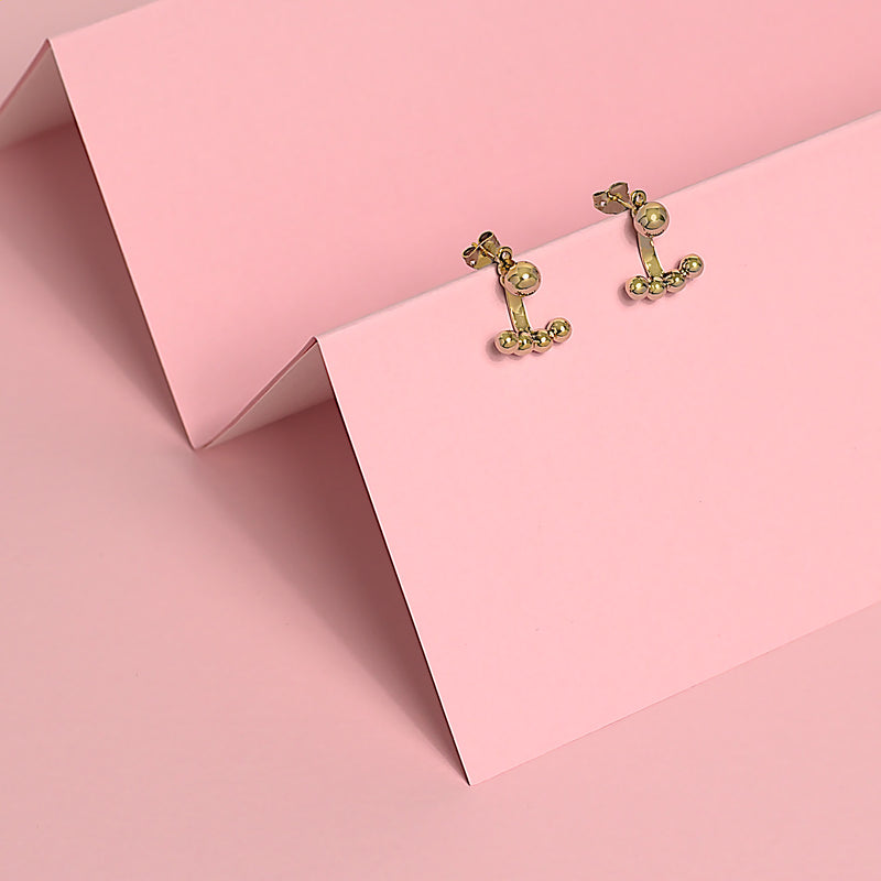 jackie full bloom flower petal earrings lightweight minimalist statement earrings