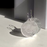 Carolina disc earrings classic everyday jewelry by coco + peach jewelry up close product photo