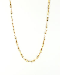 maibritt rectangle link chain necklace 18k gold plated stainless steel layering