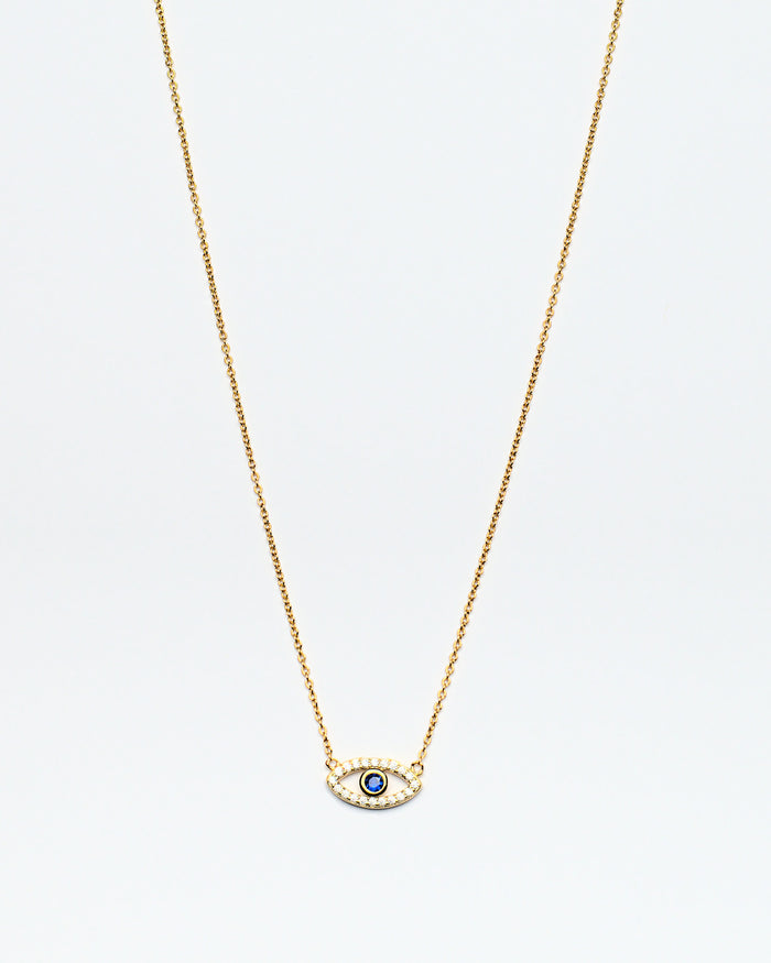 evil eye necklace layering trendy affordable luxury gold plated gold marlene necklace style chicago jewelry