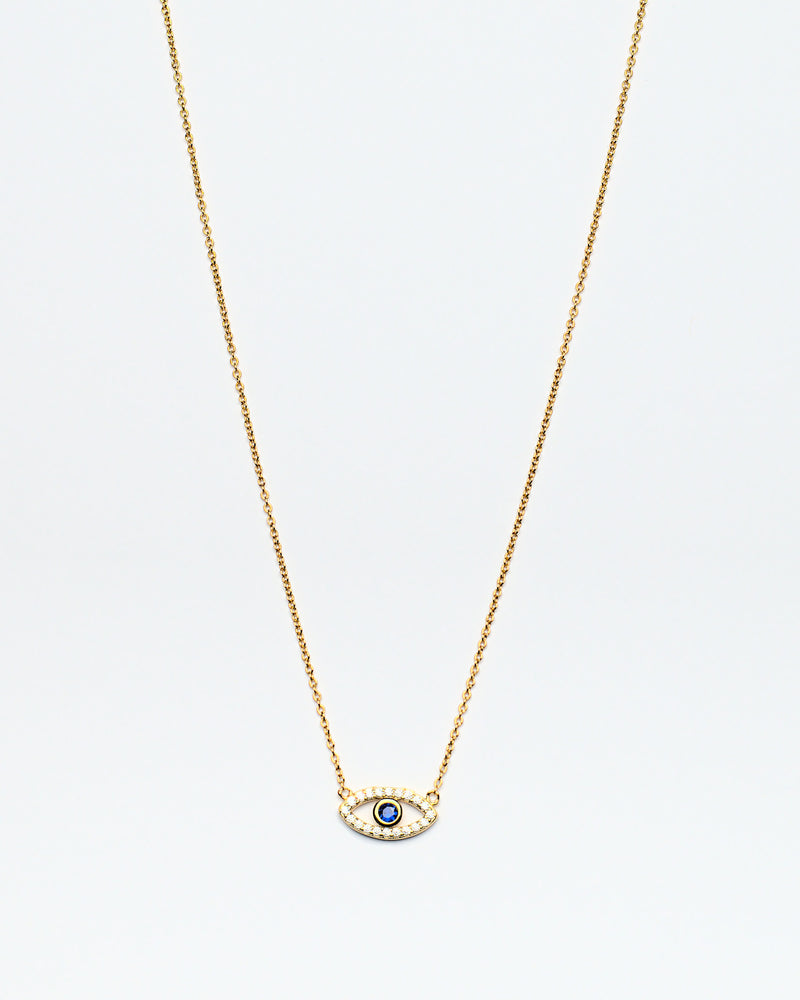 evil eye necklace layering trendy affordable luxury gold plated gold marlene necklace style chicago jewelry