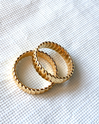 gold plated trendy ring fish scale friendship ring trending jewelry