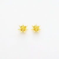 jackie full bloom flower petal earrings lightweight minimalist statement earrings