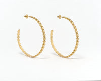 Bri star hoop earrings by coco + peach jewelry up close product photo