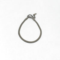 Hideko silver herringbone bracelet by coco + peach jewelry