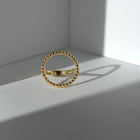 Irena stackable ring by coco + peach jewelry up close product photo