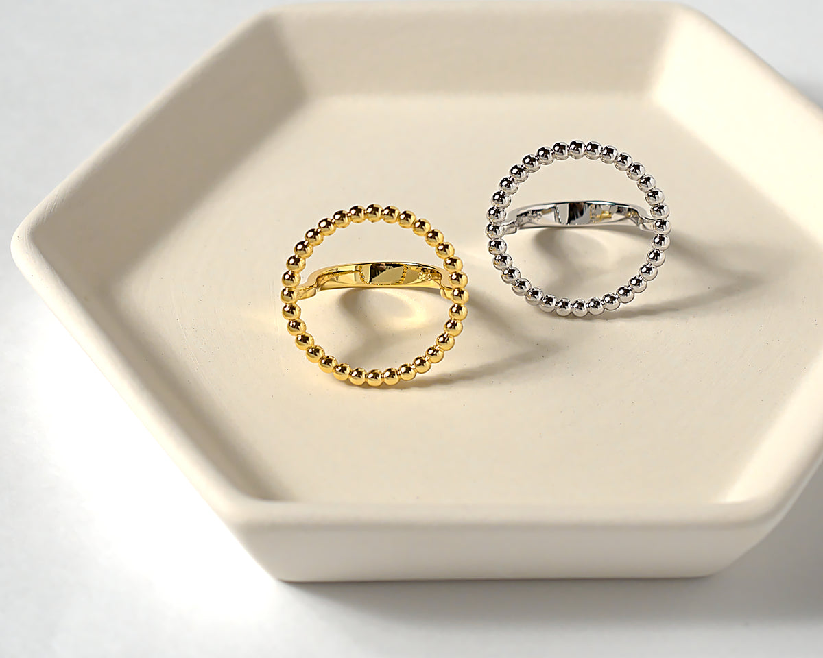 Irena stackable rings by coco + peach jewelry up close photo 